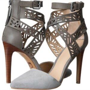 Joe's Jeans Grey Suede Heels